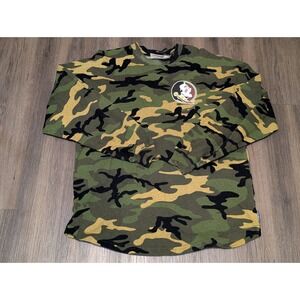 Spirit Florida State Camo Long‎ Sleeve T-Shirt FSU Seminoles Medium